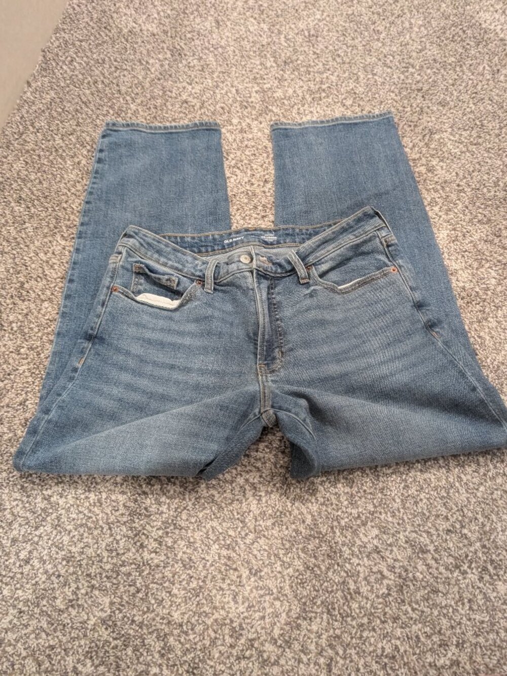 Old Navy High-Waisted O.G. Straight Jeans - Size 12 - Picture 2 of 10
